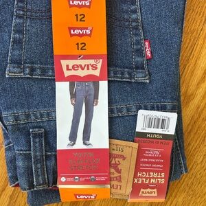 Levi's Youth Slim Flex Stretch Jeans - Dark Blue